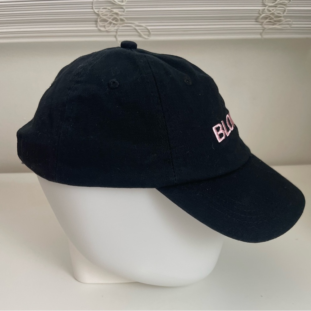Brunette The Label BLONDE Ballcap Hat Adjustable Pink Embroidery One Size - Picture 3 of 5